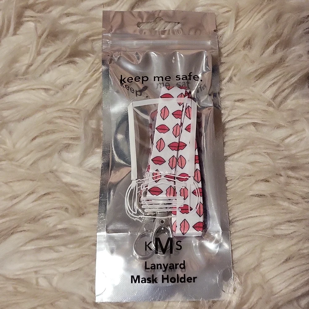 Lips Face Mask Lanyard